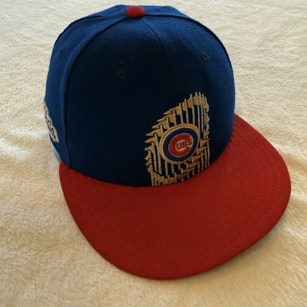 Chicago Cubs New Era MLB 2016 World Series Champs 9FIFTY Fitted 7 Hat-Blue/Red